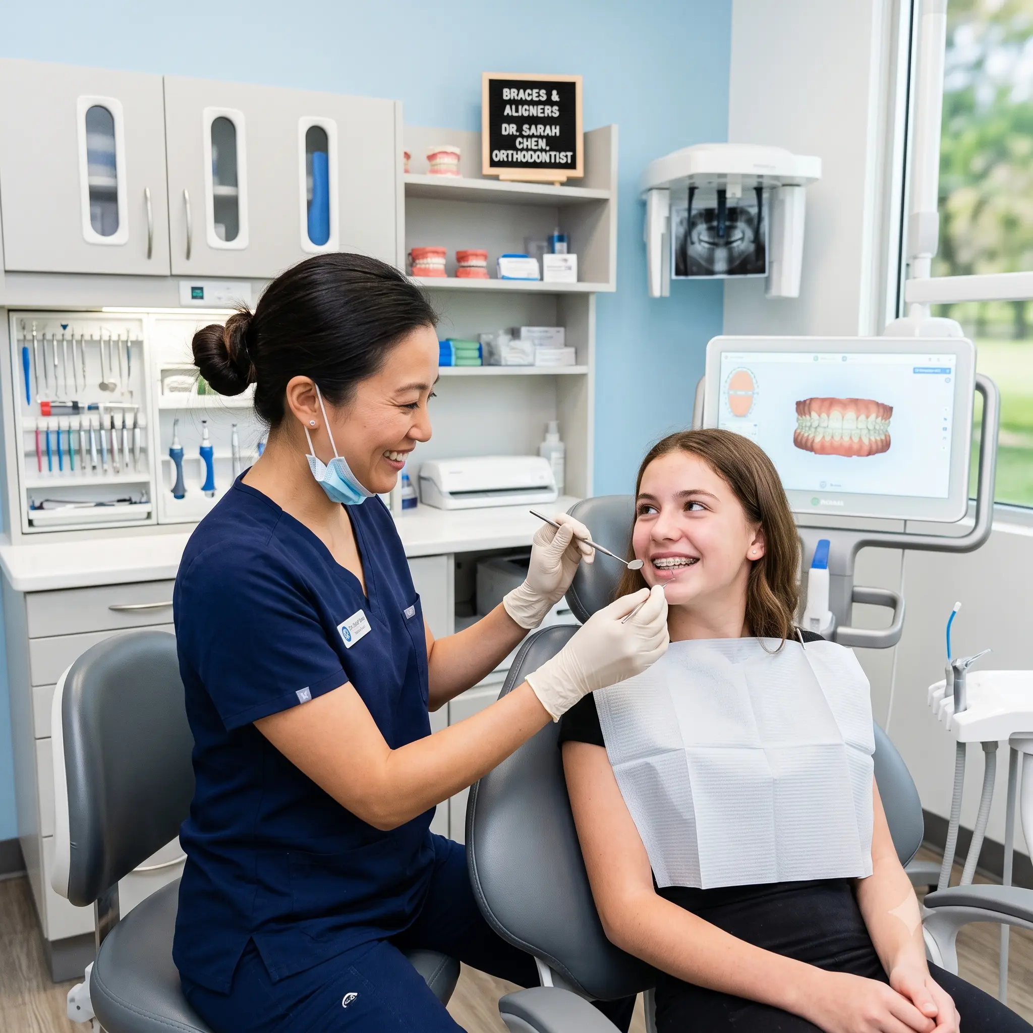 Dental office reception